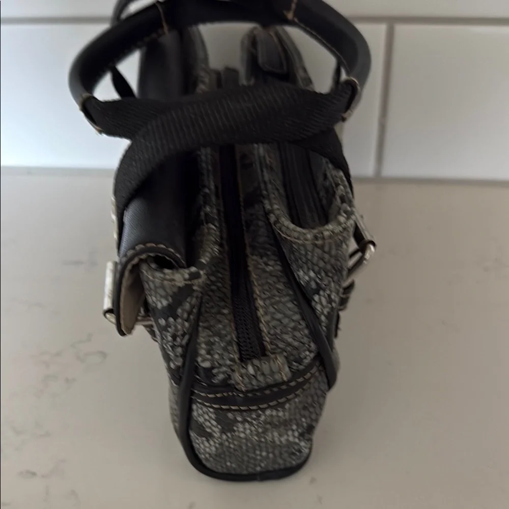 Nine West Stylish Black and Gray Women's small Handbag